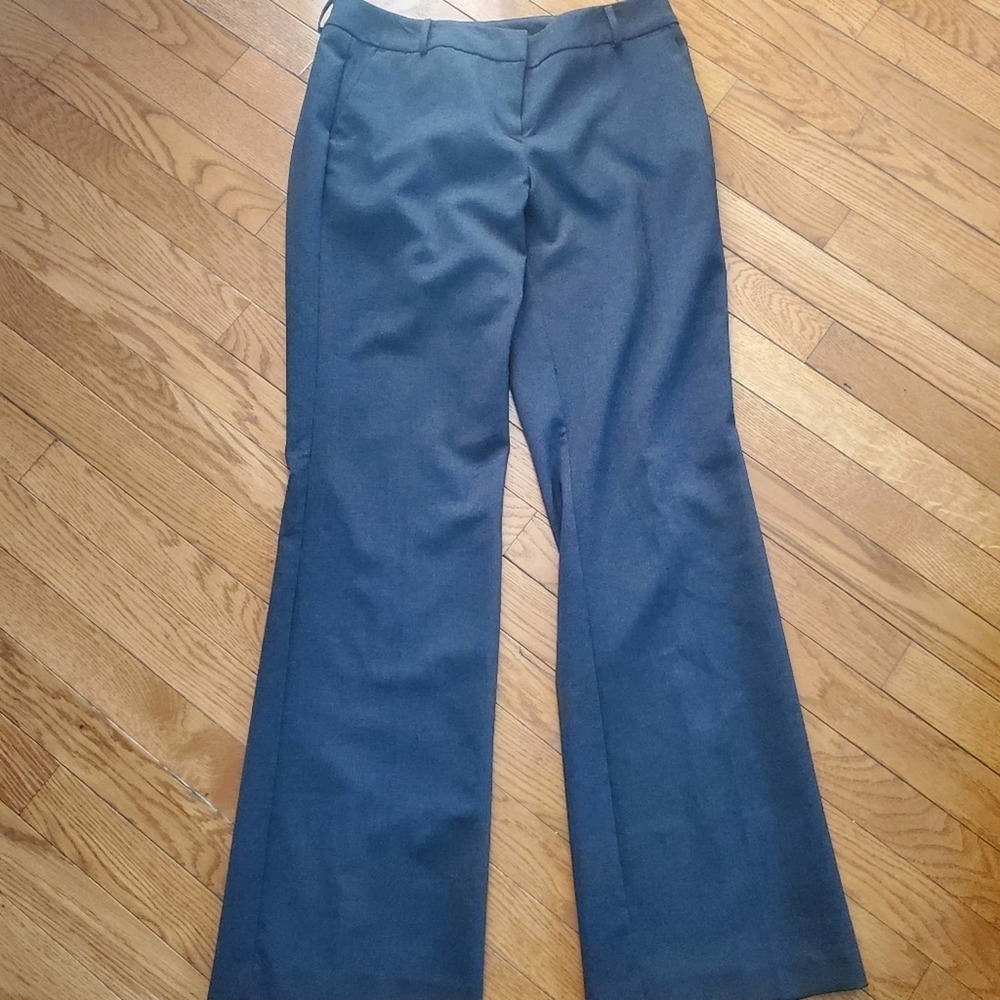 New York & Company Stretch size 4 Average Dark Grey Mid Rise Dress Pants - Picture 2 of 7
